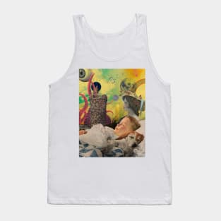 Dreaming Together - Surreal/Collage Art Tank Top